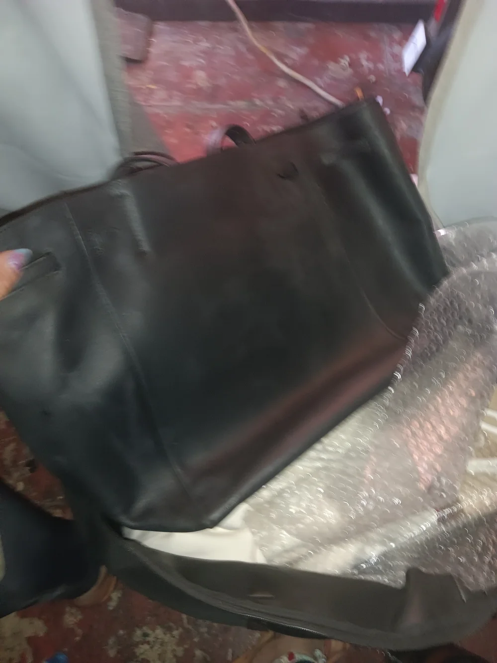Celine Small Cabas Phantom Tote Bag – Smooth Black Leather (Phoebe Philo Era)